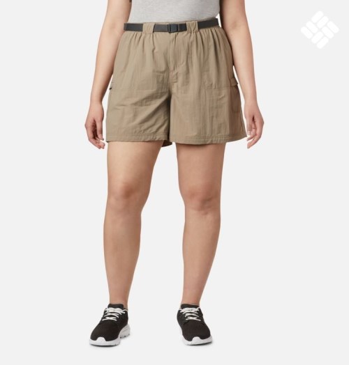 Columbia Sandy River Cargo Shorts Dame Khaki | Plus Size 24675G